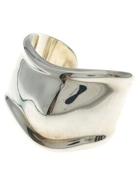 Tiffany & Co Bone Calf Bangle Bracelet Silver